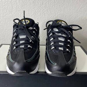 Nike Air Max 95 Game Change GS CJ6955-001 Black Leather Sneakers Kids US 5.5Y